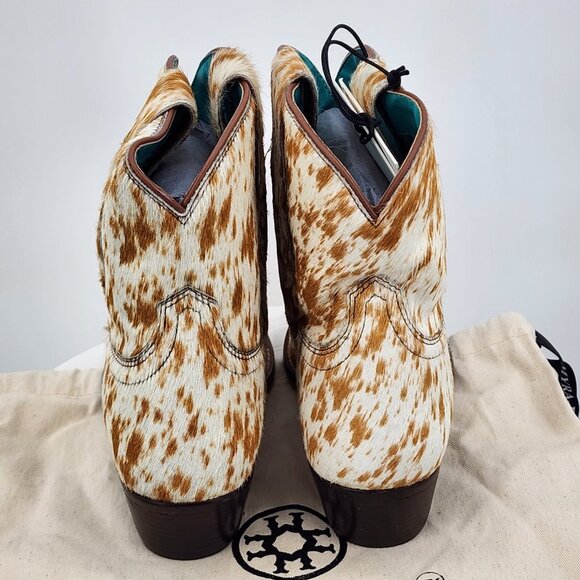 MYRA BAG Cowdie Hair On Hide Shortie Cowboy Boots 7-10 NWT - Picture 5 of 15